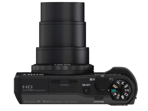 Sony Cybershot DSC-HX30V top